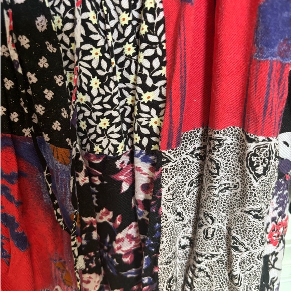 Patchwork Floral Women's Dress - Picture 4 of 5